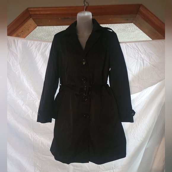 Micheal Kors Women's Belted Polyester Removalable insert coat/jacket Size PM - Picture 10 of 13